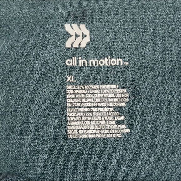 All in Motion Blue Bikini Top Size Large Bottom Size Extra Large - Picture 6 of 6